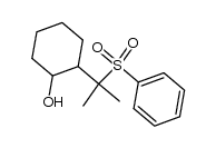 1-(2'-hydroxycyclohexyl)-1-methyl-1-phenylsulphonylethane结构式