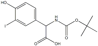 BOC-3-碘-4-羟基苯甘氨酸结构式