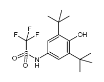 N-(3,5-di-tert-butyl-4-hydroxyphenyl)-1,1,1-trifluoromethanesulfonamide Structure