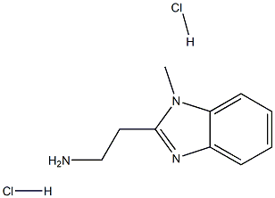 1-甲基-1H-苯并咪唑-2-乙胺二盐酸盐结构式
