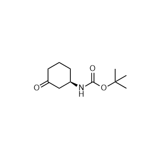 tert-butyl N-[(1R)-3-oxocyclohexyl]carbamate Structure