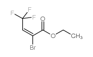 (E)-2-Bromo-4,4,4-trifluoro-2-butenoic acid ethyl ester Structure
