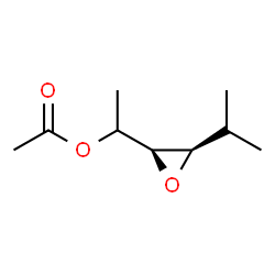 Oxiranemethanol,alpha-methyl-3-(1-methylethyl)-,acetate,[2S-[2alpha(S*),3bta]]-(9CI)结构式