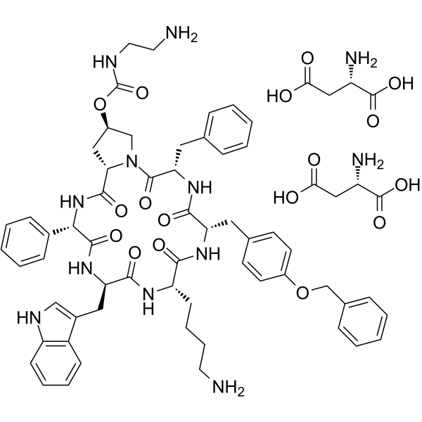 Pasireotide (diaspartate)结构式