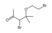 3-bromo-4-(2-bromoethoxy)-4-methylpentan-2-one Structure