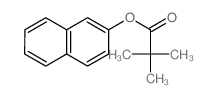 Propanoic acid,2,2-dimethyl-, 2-naphthalenyl ester结构式