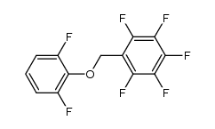 1-((2,6-difluorophenoxy)methyl)-2,3,4,5,6-pentafluorobenzene结构式