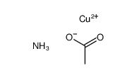 diammine copper(II) acetate Structure