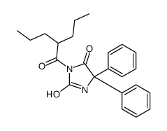 3-(2-Propylpentanoyl)-5,5-diphenylhydantoin structure