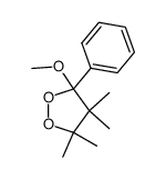 3-methoxy-3-phenyl-4,4,5,5-tetramethyl-1,2-dioxolane结构式