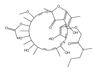 4-O-[2-(Methylpropylamino)-2-oxoethyl]rifamycin结构式