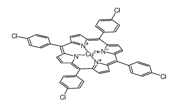 meso-Tetrakis(4-chlorophenyl)porphyrin-Cu(II) Structure