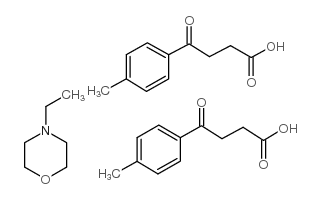 4-乙基吗啉双4-氧代-4-对甲苯丁酸盐结构式