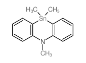 Phenazastannine,5,10-dihydro-5,10,10-trimethyl-结构式