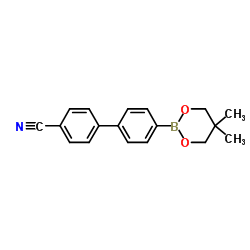 4'-氰基联苯-4-硼酸新戊二醇酯结构式