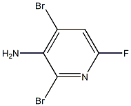2,4-Dibromo-6-fluoro-pyridin-3-ylamine Structure