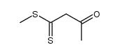 β-oxodithiobutyric acid methyl ester结构式
