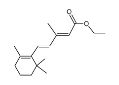 (2E,4E)-ethyl 3-methyl-5-(2,6,6-trimethylcyclohex-1-enyl)penta-2,4-dienoate Structure