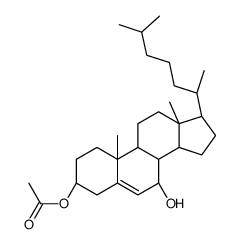 7β-Hydroxy Cholesterol 3β-Acetate Structure
