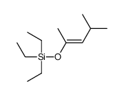 triethyl(4-methylpent-2-en-2-yloxy)silane Structure