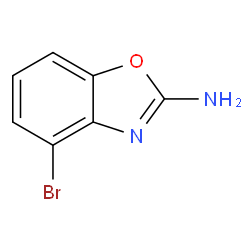 4-溴-苯并[d]恶唑-2-胺结构式