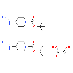 tert-butyl 4-hydrazinylpiperidine-1-carboxylate 1/2oxalic acid Structure