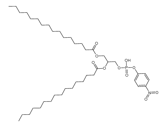 1,2-dipalmitoyl-3-glyceryl p-nitrophenyl phosphate结构式