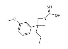 3-(m-Methoxyphenyl)-3-propyl-1-carbamoylazetidine结构式