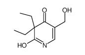 3,3-diethyl-5-(hydroxymethyl)pyridine-2,4(1H,3H-dione结构式