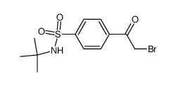 4-(2-bromoacetyl)-N-tert-butylbenzenesulfonamide Structure