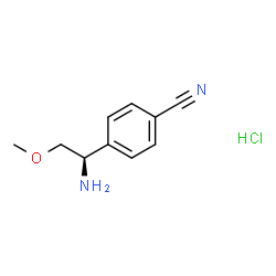 (R)-4-(1-氨基-2-甲氧基乙基)苄腈盐酸盐结构式