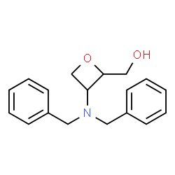 (3-(二苄基氨基)氧杂环丁烷-2-基)甲醇结构式