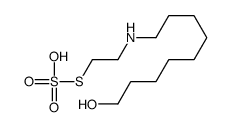 1-hydroxy-9-(2-sulfosulfanylethylamino)nonane结构式