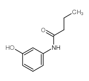 N-(3-hydroxyphenyl)butanamide结构式