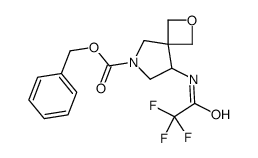 Benzyl 8-[(trifluoroacetyl)amino]-2-oxa-6-azaspiro[3.4]octane-6-c arboxylate Structure