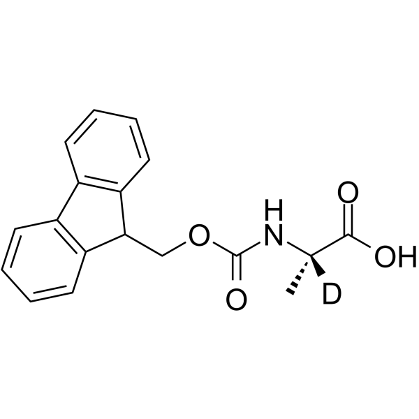 Fmoc-L-丙氨酸-D1结构式