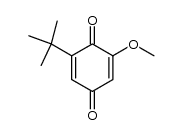 3-methoxy-5-tert-butyl-1,4-benzoquinone结构式