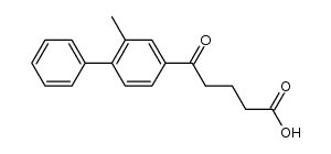 5-(3-methyl-4-phenylphenyl)-5-oxopentanoic acid结构式