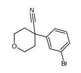 4-(3-溴苯基)恶烷-4-腈结构式