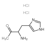 3-AMINO-4-(1H-IMIDAZOL-4-YL)-BUTAN-2-ONE 2HCL结构式