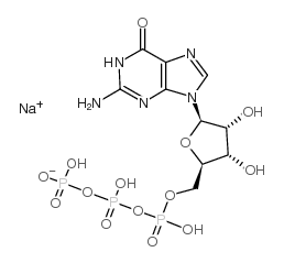 鸟苷5'-(三磷酸四氢钠)钠盐结构式