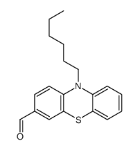 10-hexylphenothiazine-3-carbaldehyde结构式