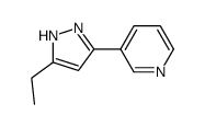 3-(5-乙基-1H-吡唑-3-基)吡啶结构式