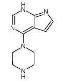 4-(1-PIPERAZINYL)-1H-PYRROLO[2,3-D]PYRIMIDINE Structure