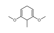 1,5-dimethoxy-3-methylcyclohexa-1,4-diene结构式