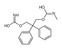 (3-carbamoyloxy-2,2-diphenylpropyl) N-methylcarbamate Structure