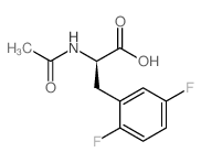 N-Acetyl-3-(2,5-difluorophenyl)-D-alanine structure