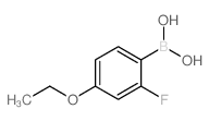 (4-乙氧基-2-氟苯基)-硼酸结构式