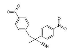 1,2-bis(4-nitrophenyl)cyclopropane-1-carbonitrile Structure