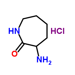 3-AMINOAZEPAN-2-ONE HYDROCHLORIDE Structure